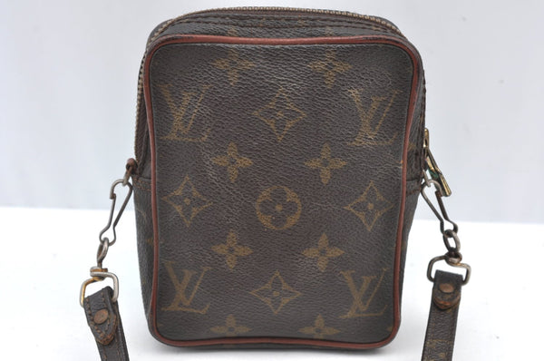 Auth Louis Vuitton Monogram Mini Poche Danube Shoulder Cross Bag Old Model K8471