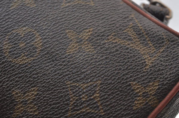 Auth Louis Vuitton Monogram Mini Poche Danube Shoulder Cross Bag Old Model K8471