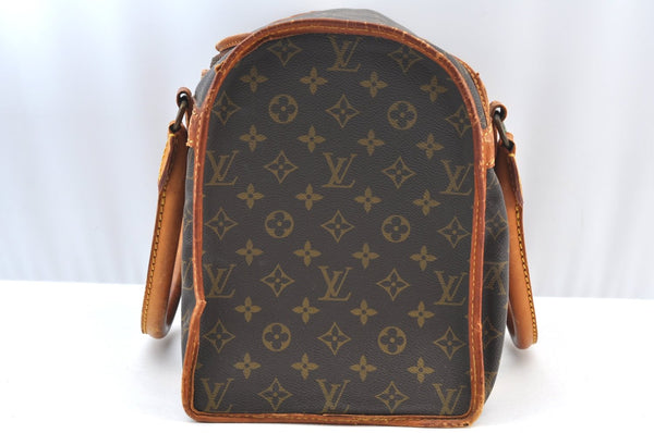 Authentic Louis Vuitton Monogram Sac Chaussures 35 Boston Bag Old Model LV K8473