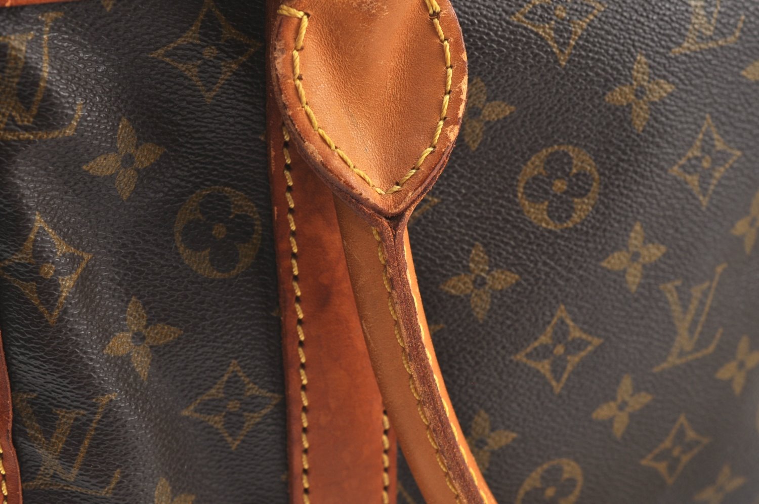Authentic Louis Vuitton Monogram Sac Chaussures 35 Boston Bag Old Model LV K8473
