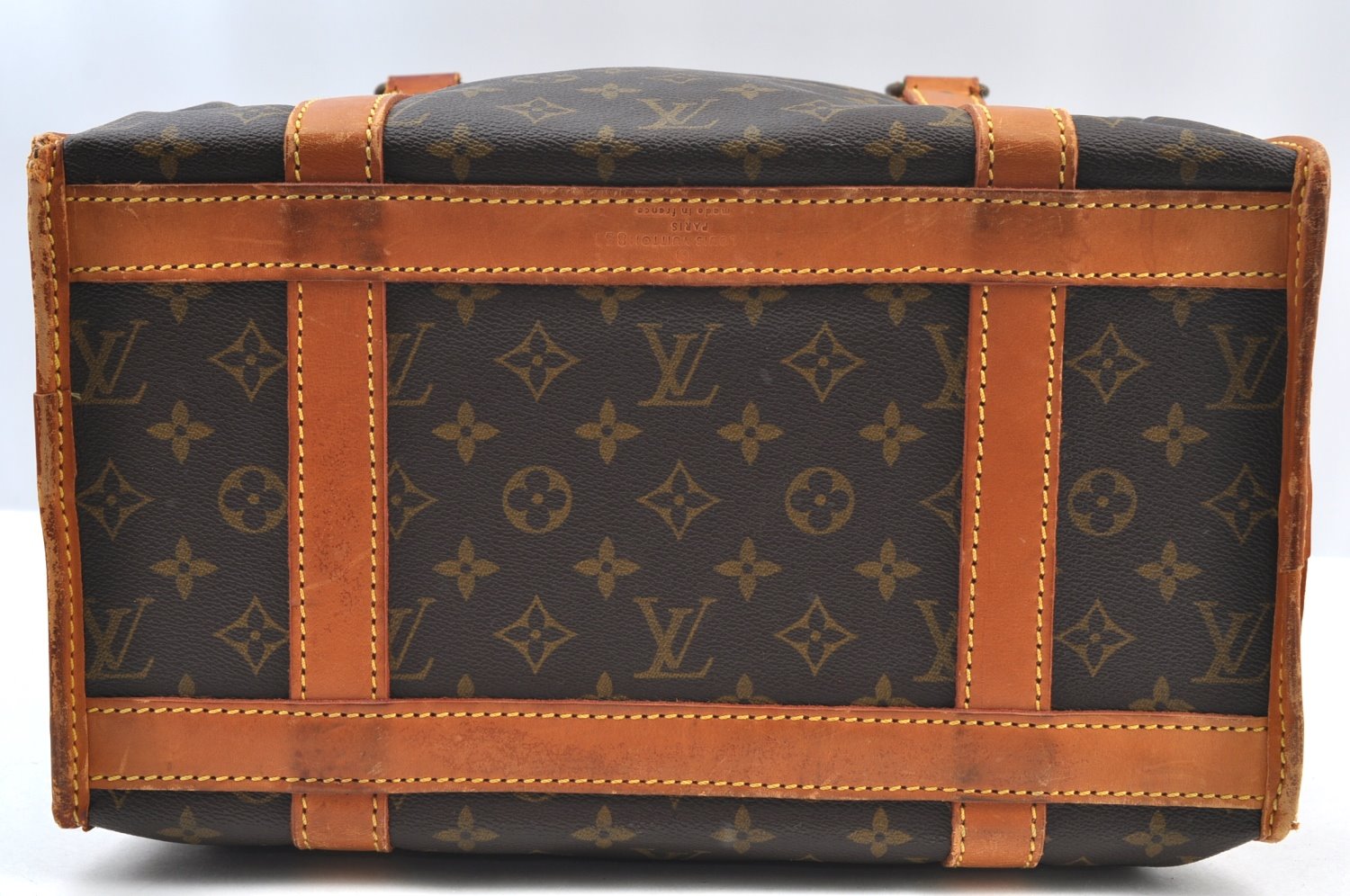 Authentic Louis Vuitton Monogram Sac Chaussures 35 Boston Bag Old Model LV K8473