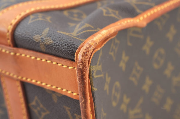 Authentic Louis Vuitton Monogram Sac Chaussures 35 Boston Bag Old Model LV K8473