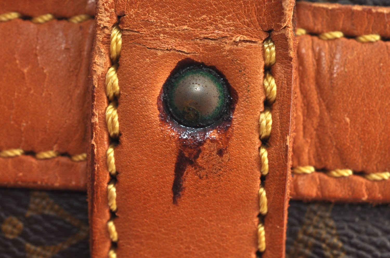 Authentic Louis Vuitton Monogram Sac Chaussures 35 Boston Bag Old Model LV K8473