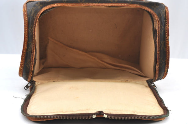 Authentic Louis Vuitton Monogram Sac Chaussures 35 Boston Bag Old Model LV K8473