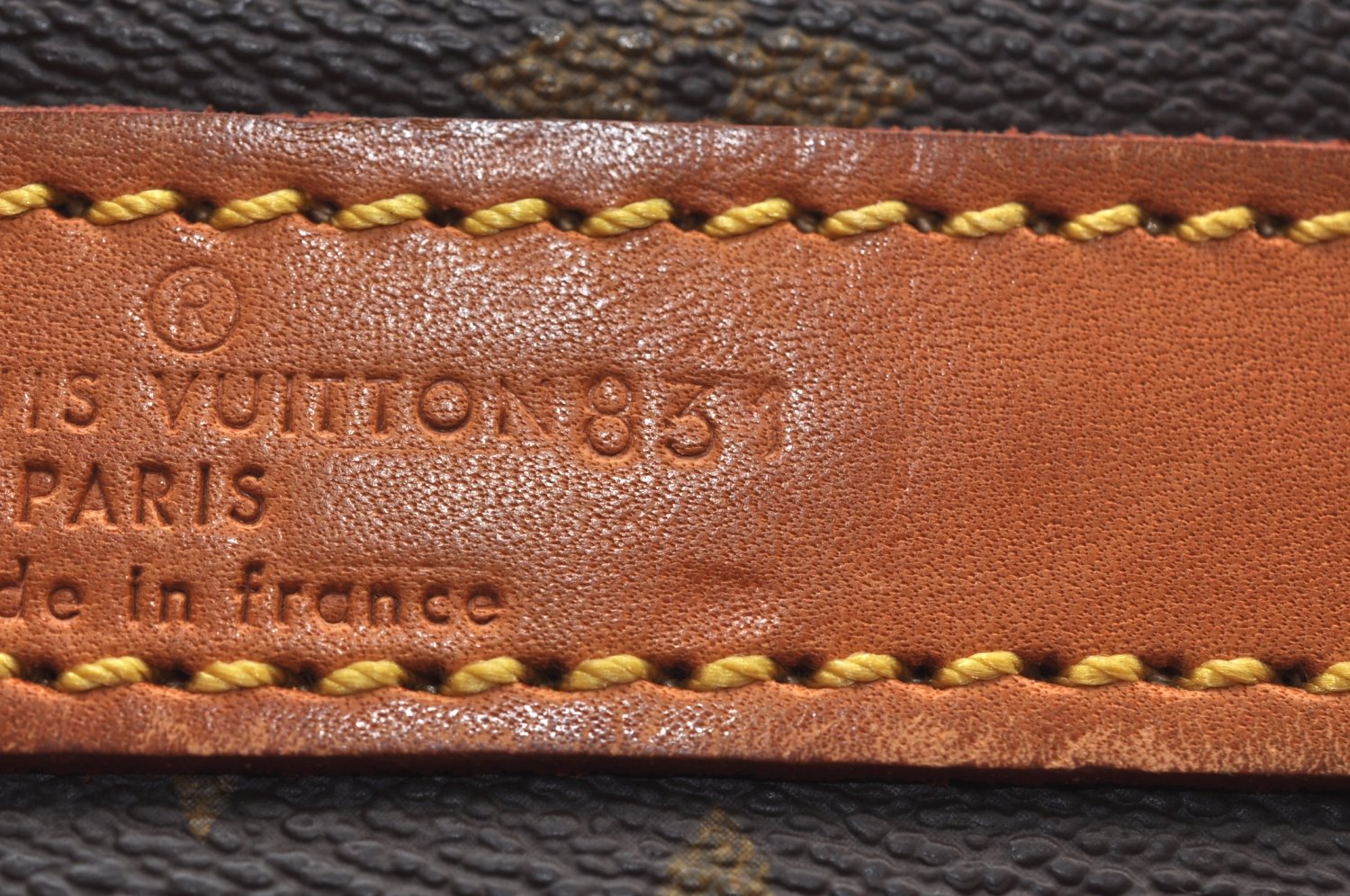 Authentic Louis Vuitton Monogram Sac Chaussures 35 Boston Bag Old Model LV K8473