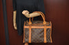 Authentic Louis Vuitton Monogram Sac Chaussures 35 Boston Bag Old Model LV K8473