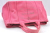 Authentic PRADA Canapa M 2Way Tote Hand Bag Canvas BN2642 Pink K8485
