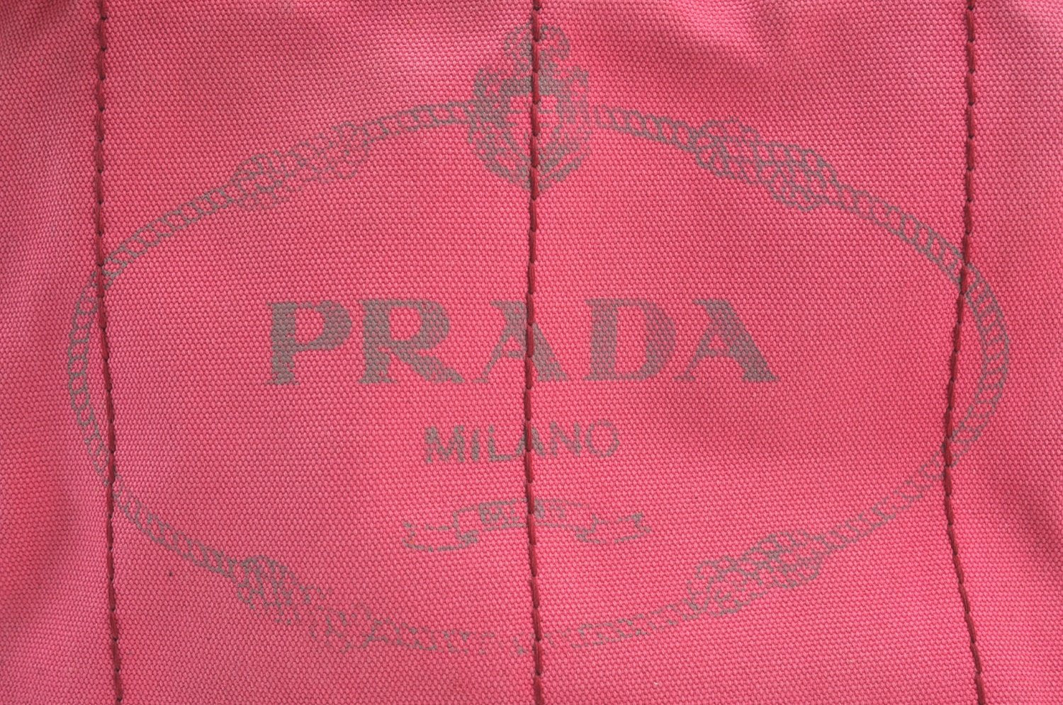 Authentic PRADA Canapa M 2Way Tote Hand Bag Canvas BN2642 Pink K8485