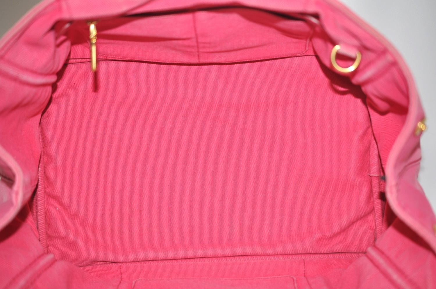 Authentic PRADA Canapa M 2Way Tote Hand Bag Canvas BN2642 Pink K8485