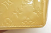 Authentic Louis Vuitton Vernis Reade PM Hand Bag Yellow M91334 LV K8486