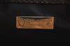 Authentic MARIO VALENTINO V Logo Clutch Bag Purse PVC Brown K8488