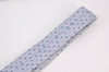 Authentic Louis Vuitton Necktie Tie Monogram Dots Pattern Silk Light Blue K8490