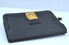 Auth Louis Vuitton Epi Pochette Sellier Dragonne Clutch Bag M52612 Black K8491