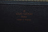 Auth Louis Vuitton Epi Pochette Sellier Dragonne Clutch Bag M52612 Black K8491