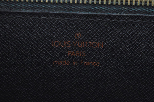 Auth Louis Vuitton Epi Pochette Sellier Dragonne Clutch Bag M52612 Black K8491