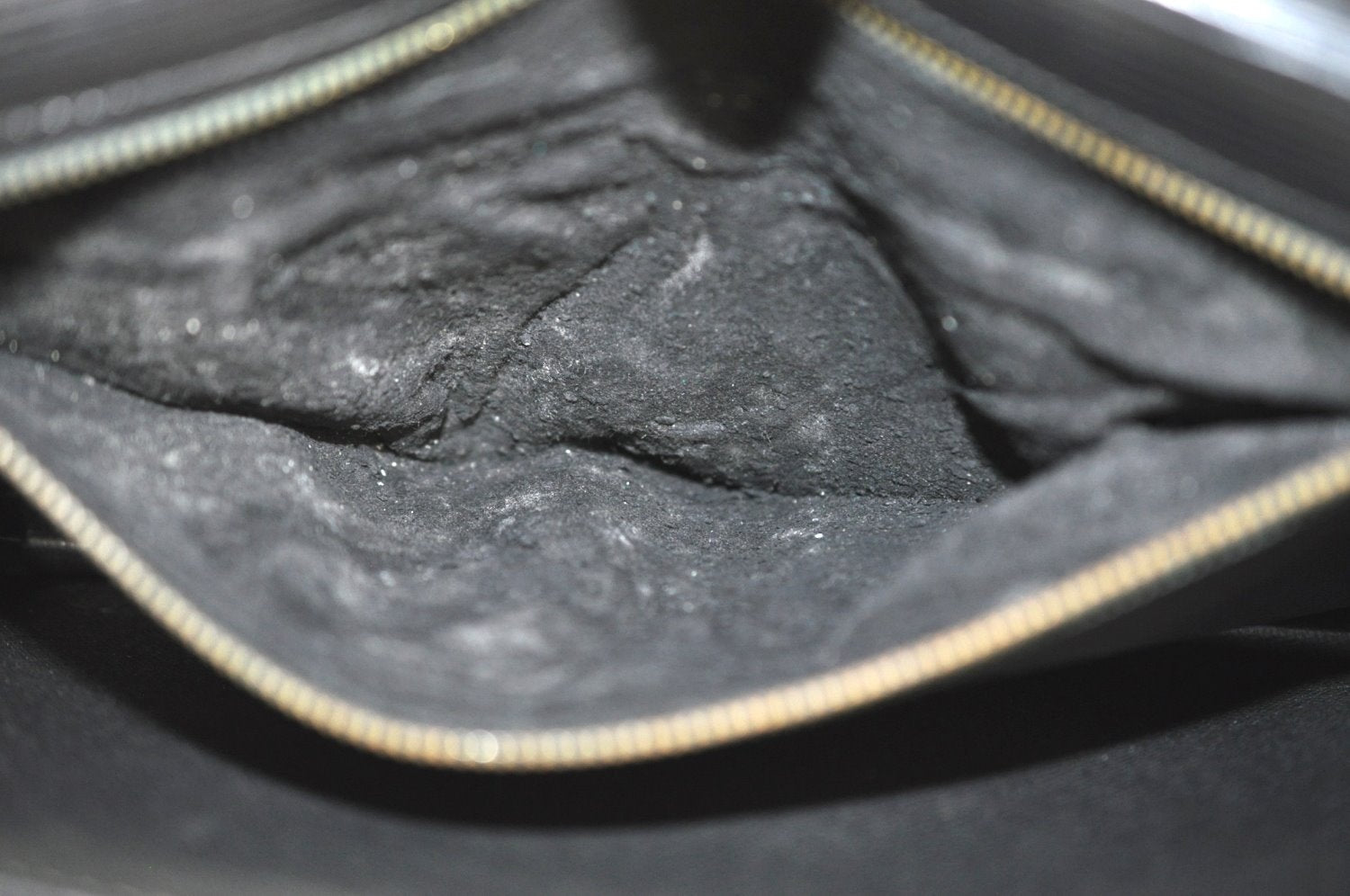 Auth Louis Vuitton Epi Pochette Sellier Dragonne Clutch Bag M52612 Black K8491