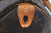 Authentic Louis Vuitton Monogram Speedy 25 Boston Hand Bag M41528 LV Junk K8493