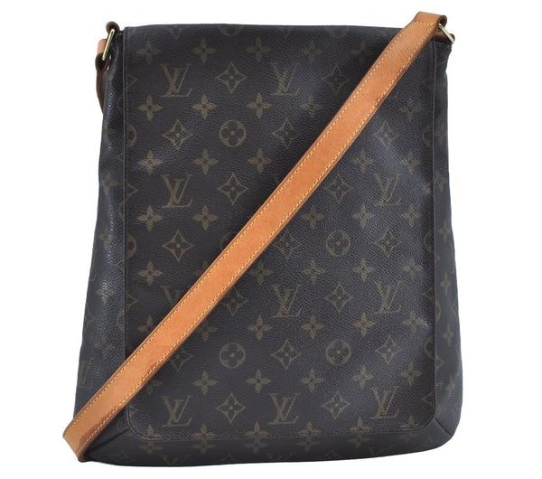 Authentic Louis Vuitton Monogram Musette Shoulder Cross Body Bag M51256 LV K8494