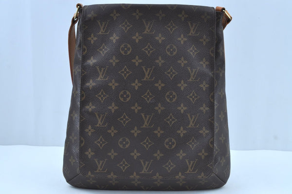 Authentic Louis Vuitton Monogram Musette Shoulder Cross Body Bag M51256 LV K8494