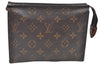 Authentic Louis Vuitton Monogram Poche Toilette 19 M47544 Cosmetics Pouch K8496