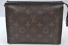 Authentic Louis Vuitton Monogram Poche Toilette 19 M47544 Cosmetics Pouch K8496