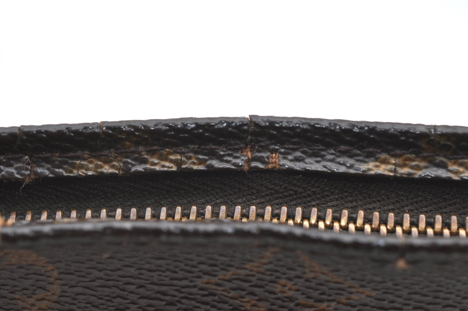 Authentic Louis Vuitton Monogram Poche Toilette 19 M47544 Cosmetics Pouch K8496