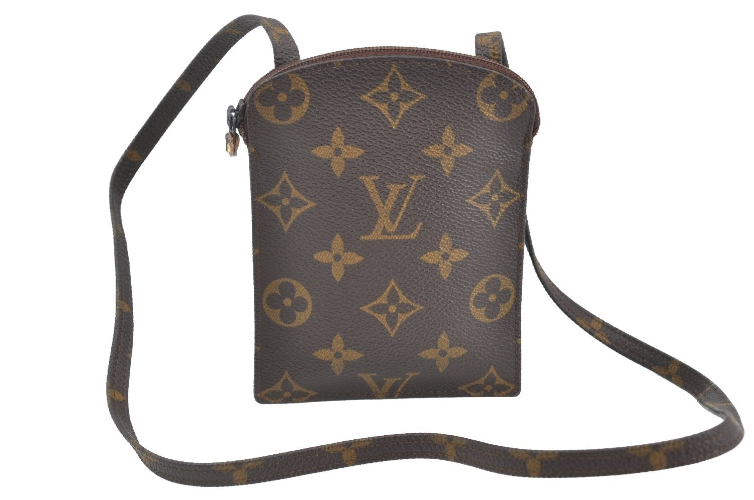 Authentic Louis Vuitton Monogram Pochette Secret M45484 Shoulder Bag Pouch K8500