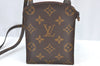 Authentic Louis Vuitton Monogram Pochette Secret M45484 Shoulder Bag Pouch K8500