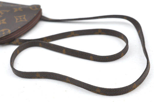 Authentic Louis Vuitton Monogram Pochette Secret M45484 Shoulder Bag Pouch K8500