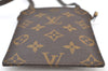 Authentic Louis Vuitton Monogram Pochette Secret M45484 Shoulder Bag Pouch K8500