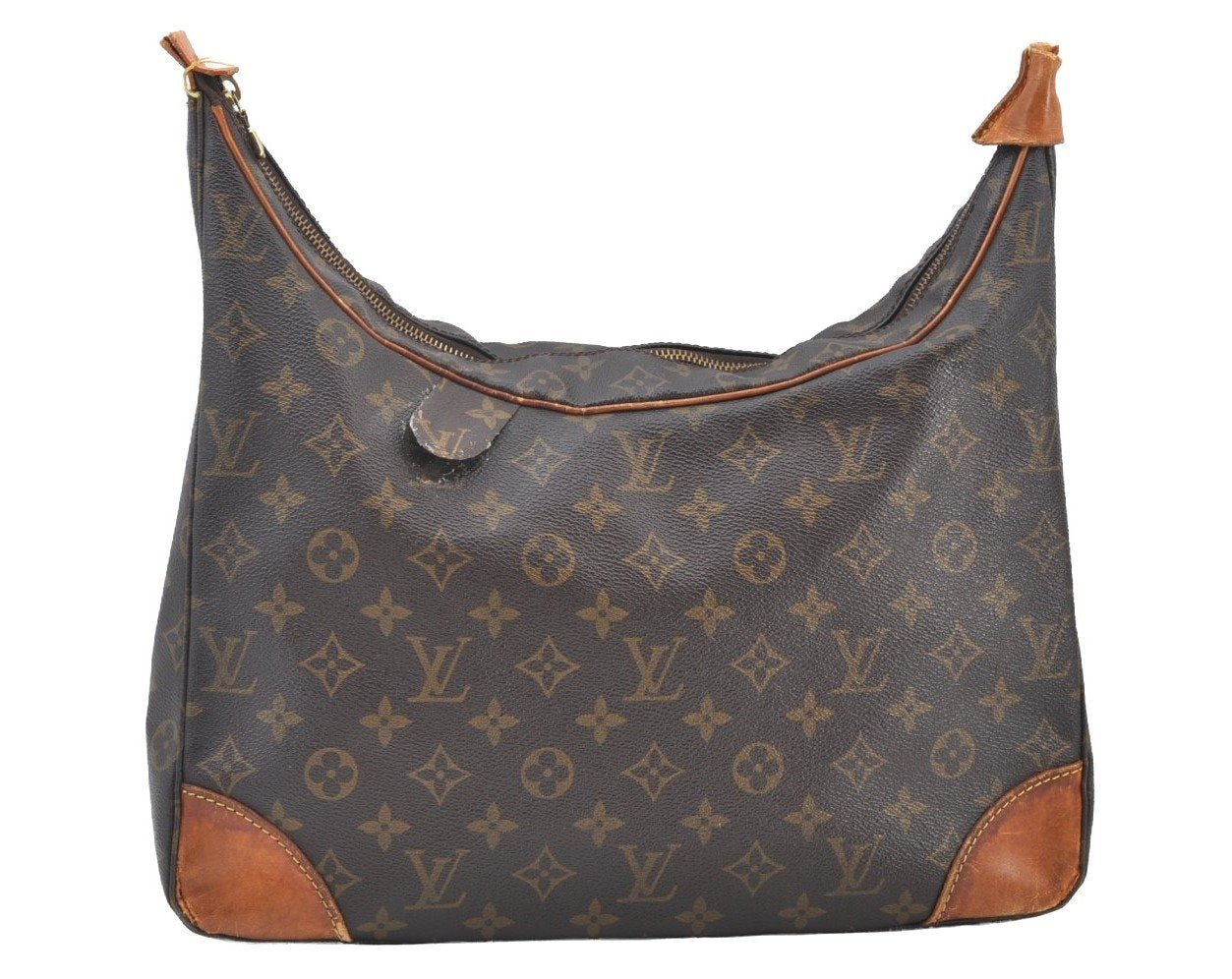 Auth Louis Vuitton Monogram Boulogne 30 Shoulder Cross Bag M52165 LV Junk K8501