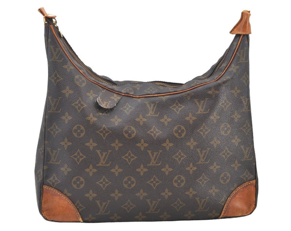 Auth Louis Vuitton Monogram Boulogne 30 Shoulder Cross Bag M52165 LV Junk K8501