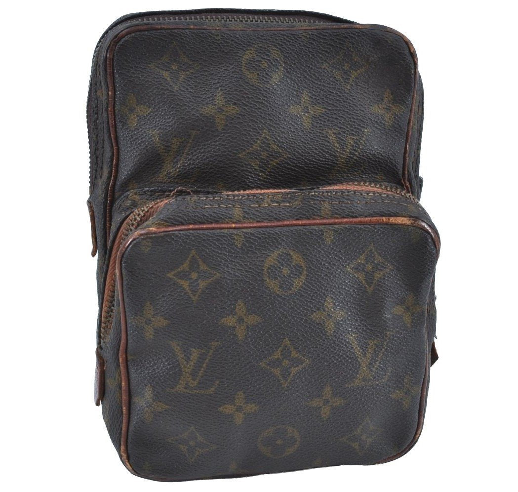 Authentic Louis Vuitton Monogram Amazone Shoulder Cross Bag Old Model Junk K8503