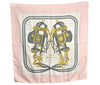 Authentic HERMES Carre 90 Scarf "BRIDES de GALA par " Silk Pink K8505