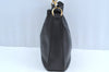 Authentic GUCCI Bamboo 2Way Shoulder Bag Leather Black Junk K8506