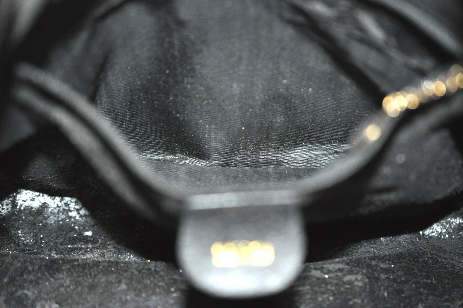 Authentic GUCCI Bamboo 2Way Shoulder Bag Leather Black Junk K8506