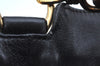 Authentic GUCCI Bamboo 2Way Shoulder Bag Leather Black Junk K8506
