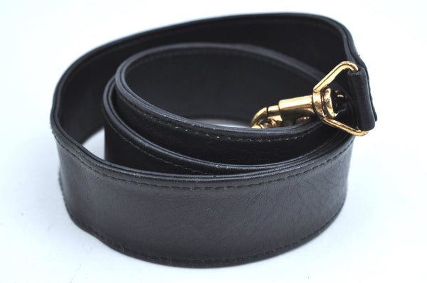 Authentic GUCCI Bamboo 2Way Shoulder Bag Leather Black Junk K8506