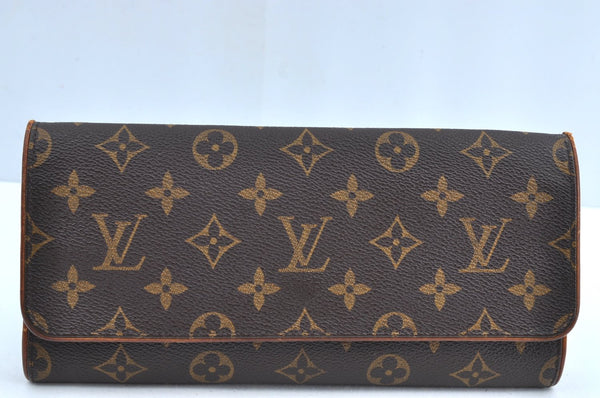 Auth Louis Vuitton Monogram Pochette Twin GM Shoulder Bag M51852 LV Junk K8508