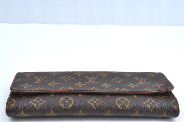 Auth Louis Vuitton Monogram Pochette Twin GM Shoulder Bag M51852 LV Junk K8508