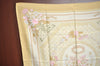 Authentic HERMES Carre 90 Scarf "JEUX DE PAILLE" Silk Beige K8512