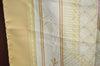 Authentic HERMES Carre 90 Scarf "JEUX DE PAILLE" Silk Beige K8512