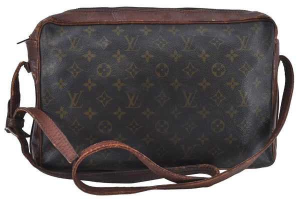 Authentic Louis Vuitton Monogram Sac Bandouliere 35 Shoulder Bag Old Model K8514