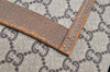 Authentic GUCCI Web Sherry Line GG Plus Tote Bag PVC Leather Brown K8515
