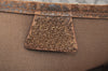 Authentic GUCCI Web Sherry Line GG Plus Tote Bag PVC Leather Brown K8515