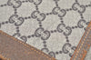 Authentic GUCCI Web Sherry Line GG Plus Tote Bag PVC Leather Brown K8515