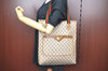 Authentic GUCCI Web Sherry Line GG Plus Tote Bag PVC Leather Brown K8515