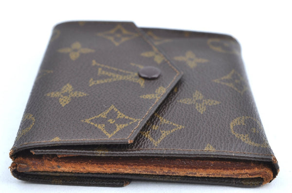 Authentic Louis Vuitton Monogram Porte Monnaie Billets Wallet M61660 Junk K8516