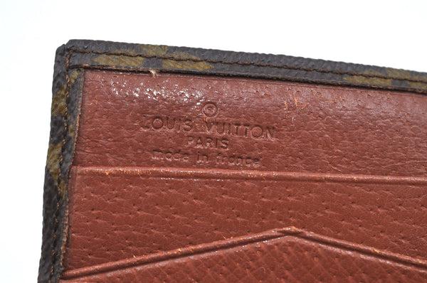 Authentic Louis Vuitton Monogram Porte Monnaie Billets Wallet M61660 Junk K8516