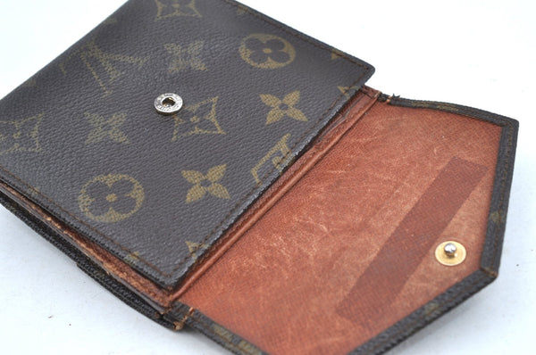 Authentic Louis Vuitton Monogram Porte Monnaie Billets Wallet M61660 LV K8518